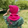 Bawełniana czapka beanie logo ekoskórka "Malina"