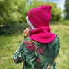 Bawełniana czapka beanie logo ekoskórka "Malina"