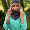 Bawełniana bandana zimowa "Ciemny szary"
