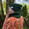 Luźna czapka z bawełny logo kolorowe "Zielony"