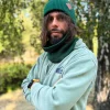 Męska bawełniana czapka beanie logo ekoskórka "Zielony"
