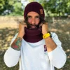 Męski bawełniany komin "Bordo"