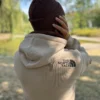 Męska czapka beanie z bawełny logo kolorowe "Brąz"