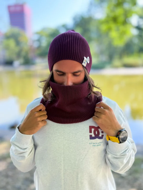 Męski bawełniany komin "Bordo"