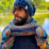 Męskie rękawiczki MERINO 50% ,,Górski potok"