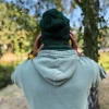Męska luźna czapka z bawełny logo kolorowe "Zielony"