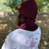 Męski bawełniany komin "Bordo"