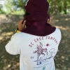 Męska czapka beanie z bawełny logo kolorowe "Bordo"