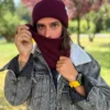 Męski zimowy komin "Bordo"