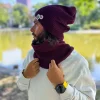 Męski bawełniany komin "Bordo"