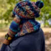 Męskie rękawiczki MERINO 50% ,,Górski potok"