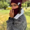 Męski zimowy komin "Bordo"