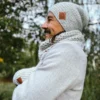 Męska czapka MERINO Explorer "Wybielony szary"