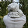 Męska czapka MERINO Explorer "Wybielony szary"