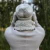 Męska czapka MERINO Explorer "Wybielony szary"