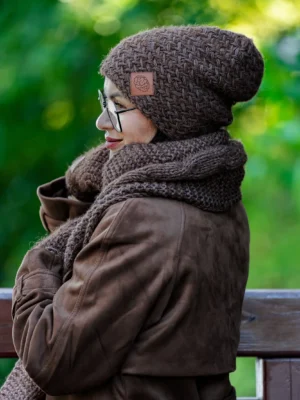 Czapka MERINO Explorer "Brązowy"