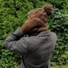 Męska czapka MERINO Euforia "Brąz"