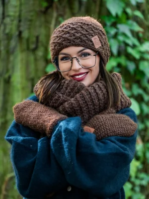 Komin MERINO "Brązowy"