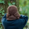 Czapka MERINO Hope "Brązowy" + podszewka JEDWAB