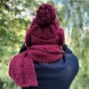 Męska czapka MERINO Euforia "Bordo"