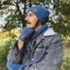 Męska czapka MERINO Explorer "Ciemny niebieski"