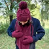 Męska czapka MERINO Euforia "Bordo"