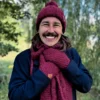 Męska czapka MERINO Euforia "Bordo"