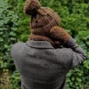 Męska czapka MERINO Euforia "Brąz"
