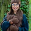 Komin MERINO "Brązowy"