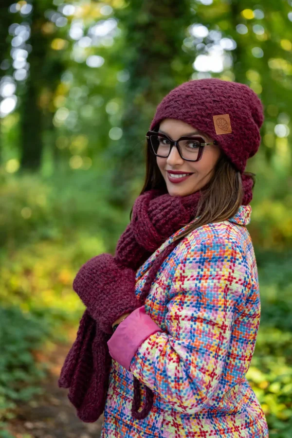 Czapka MERINO Explorer "Bordo"
