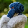 Rękawiczki MERINO "Ciemny niebieski"