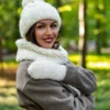 Czapka MERINO Euforia "Beżowy ecru"