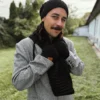 Męski komin MERINO "Czarny"