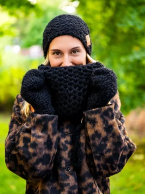 Mały komin MERINO "Czarny"