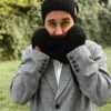 Męski komin MERINO "Czarny"