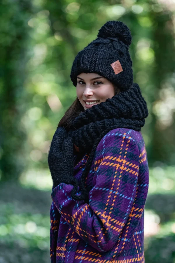 Komin MERINO "Czarny"