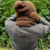 Męska czapka MERINO Explorer "Brąz"