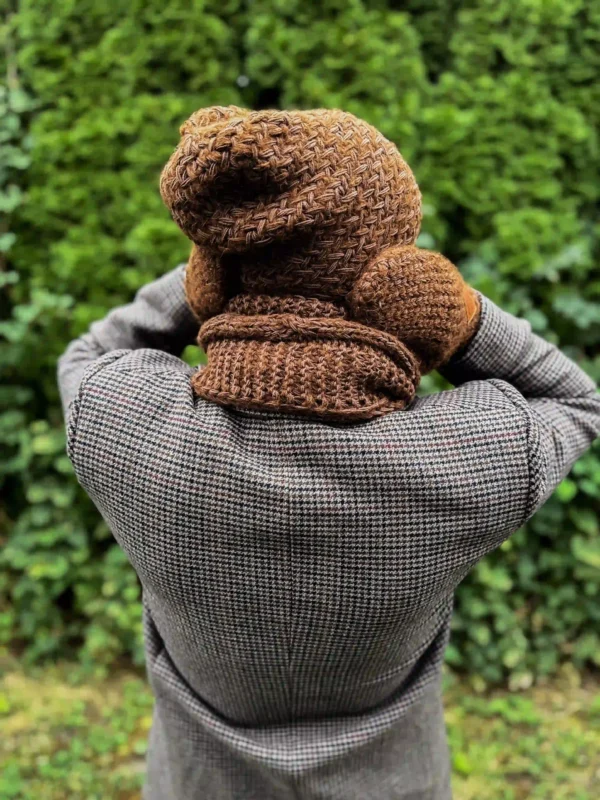 Męska czapka MERINO Explorer "Brąz"