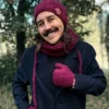 Męska czapka MERINO Smile "Bordo" + podszewka JEDWAB