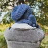 Męska czapka MERINO Neverland "Ciemny niebieski" + podszewka JEDWAB