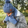Męska czapka MERINO Euforia "Ciemny niebieski"