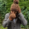 Męska czapka MERINO Euforia "Brąz"