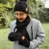 Męska czapka MERINO Euforia "Czarny"