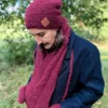 Męska czapka MERINO Explorer "Bordo"
