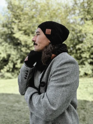 Męska czapka MERINO Explorer "Czarny"