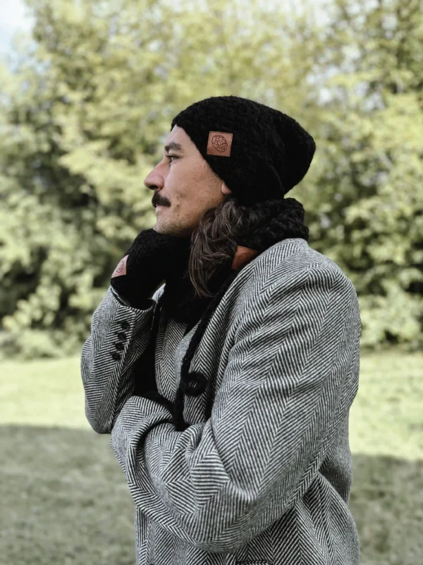 Męska czapka MERINO Explorer "Czarny"