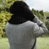 Męska czapka MERINO Neverland "Czarny" + podszewka JEDWAB