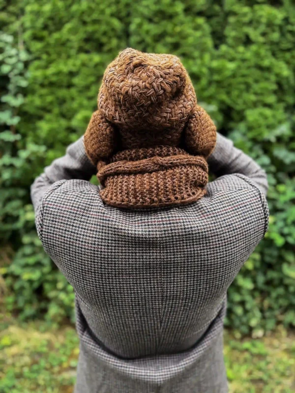Męska czapka MERINO Explorer "Brąz"