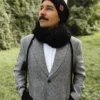 Męski komin MERINO "Czarny"
