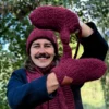 Męskie rękawiczki MERINO "Bordo"